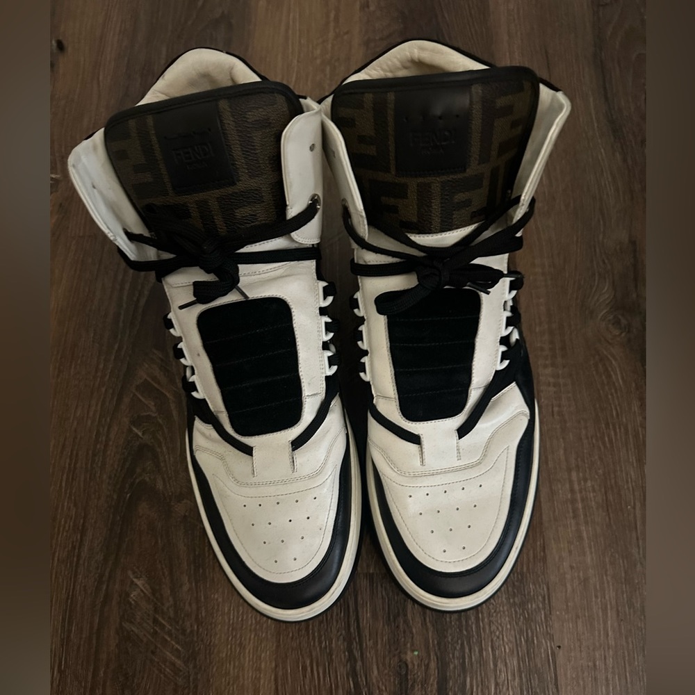 Fendi tank Zucca print hi top